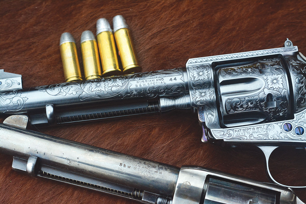 Colt began offering the Single Action Army chambered in 44 Special in 1909, but the barrel marking is rare, as it reads “RUSSIAN AND S&W SPECIAL 44.”